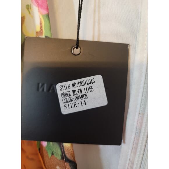 Parisian Women's Floral V-Neck Mini Shift Dress Tie Front Multicolor Size 10 NEW - Picture 6 of 8